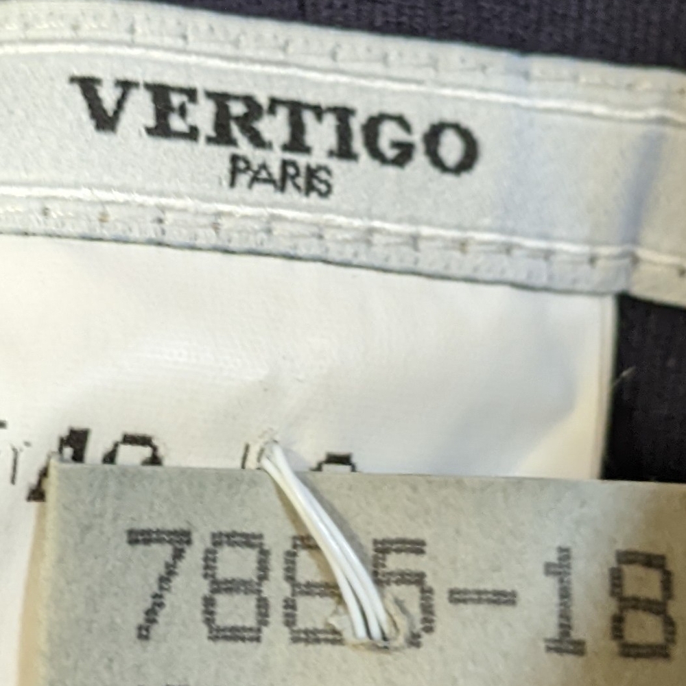 Vertigo Paris Blue Pants with Floral Embroidery Waist - Picture 2 of 2